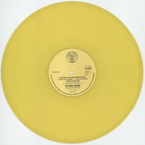 Elton John Goodbye Yellow Brick Road - 1st - Yellow + Sticker - VG 2-LP vinyl record set (Double LP Album) UK JOH2LGO875569