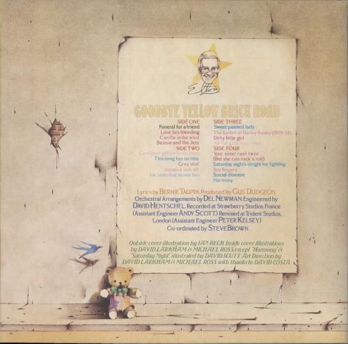 Elton John Goodbye Yellow Brick Road - 1st 2-LP vinyl record set (Double LP Album) UK JOH2LGO149861