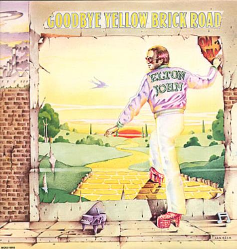 Elton John Goodbye Yellow Brick Road - Yellow vinyl 2-LP vinyl record set (Double LP Album) US JOH2LGO298548