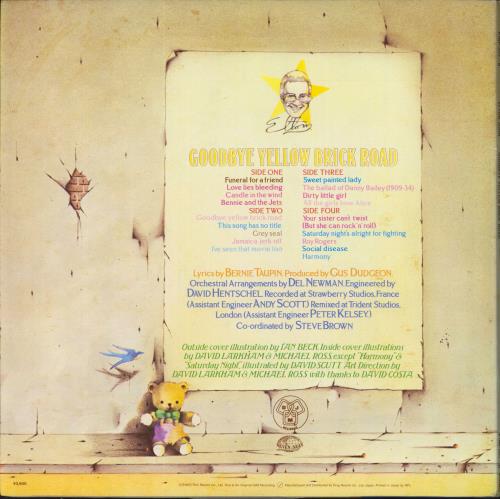 Elton John Goodbye Yellow Brick Road 2-LP vinyl record set (Double LP Album) Japanese JOH2LGO227891