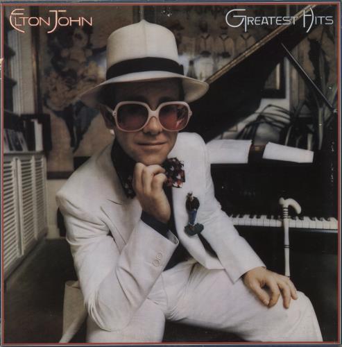 Elton John Greatest Hits - VG Sleeve vinyl LP album (LP record) UK JOHLPGR882822