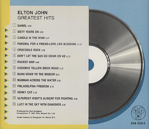Elton John Greatest Hits CD album (CDLP) Spanish JOHCDGR373464