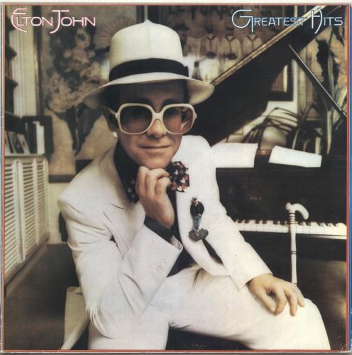 Elton John Greatest Hits vinyl LP album (LP record) Portuguese JOHLPGR697190