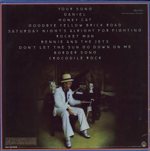 Elton John Greatest Hits vinyl LP album (LP record) Canadian JOHLPGR776993