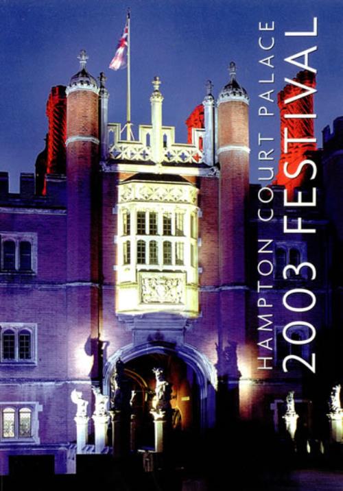 Elton John Hampton Court Palace 2003 Festival Programme tour programme UK JOHTRHA497400