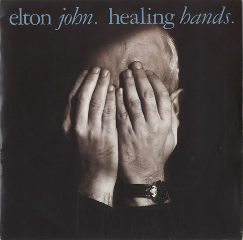 Elton John Healing Hands - Injection label 7" vinyl single (7 inch record / 45) UK JOH07HE567566