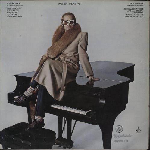 Elton John Here And There vinyl LP album (LP record) UK JOHLPHE171445