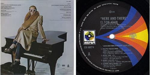 Elton John Here And There vinyl LP album (LP record) Mexican JOHLPHE231257