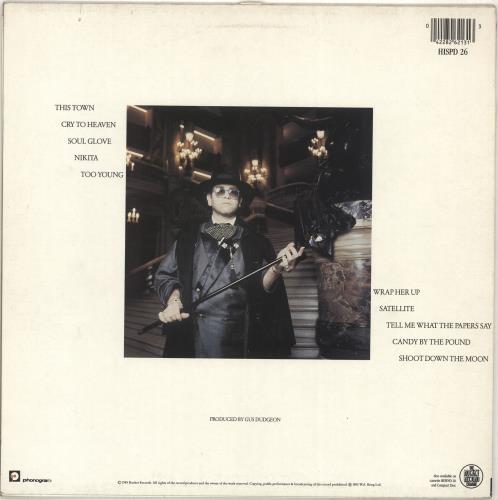 Elton John Ice On Fire - Hype Stickered sleeve vinyl LP album (LP record) UK JOHLPIC705611