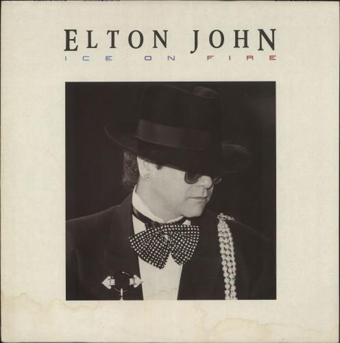 Elton John Ice On Fire vinyl LP album (LP record) Greek JOHLPIC737070