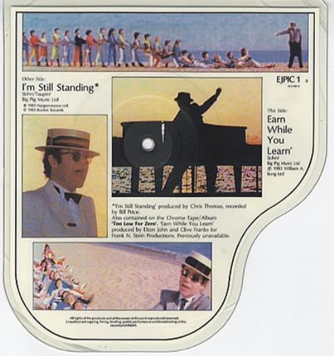 Elton John I'm Still Standing shaped picture disc (picture disc vinyl record) UK JOHSHIM12782