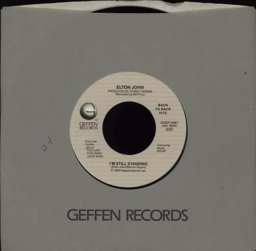 Elton John I'm Still Standing 7" vinyl single (7 inch record / 45) US JOH07IM759738
