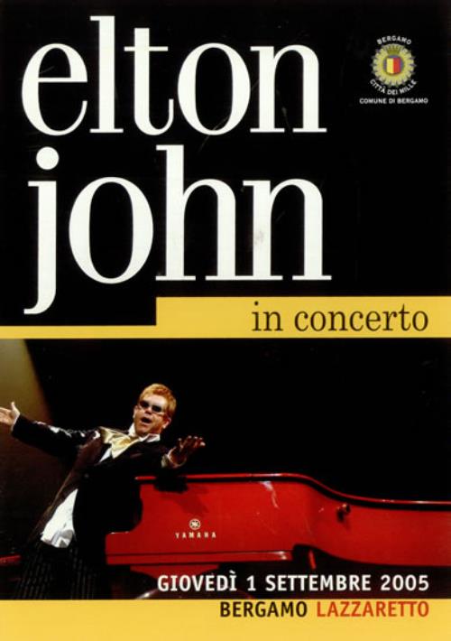 Elton John In Concerto - Bergamo, Lazzaretto tour programme Italian JOHTRIN497371