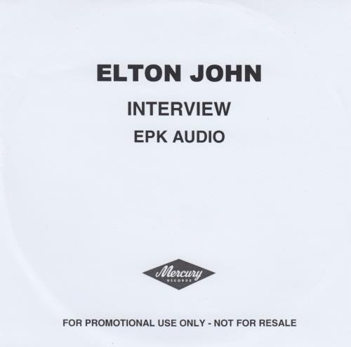 Elton John Interview EPK Audio CD-R acetate UK JOHCRIN646337