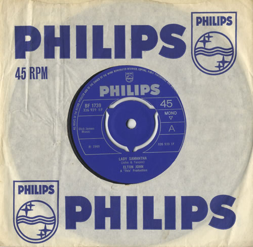 Elton John Lady Samantha - EX 7" vinyl single (7 inch record / 45) UK JOH07LA506537