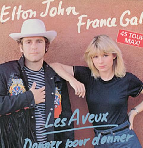 Elton John Les Aveux 12" vinyl single (12 inch record / Maxi-single) French JOH12LE79799