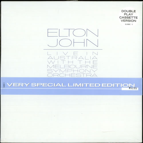 Elton John Live In Australia with the Melbourne Symphony Orchestra Cassette Box UK JOHXCLI237163