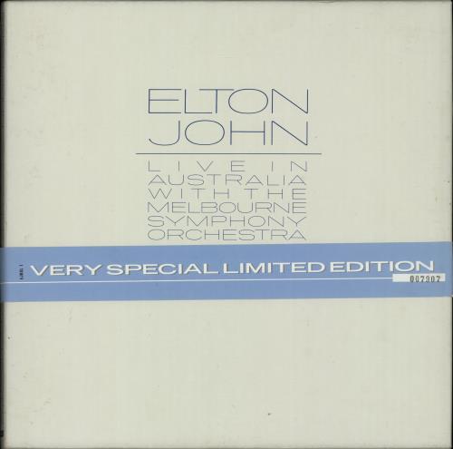 Elton John Live In Australia with the Melbourne Symphony Orchestra Vinyl Box Set UK JOHVXLI655235