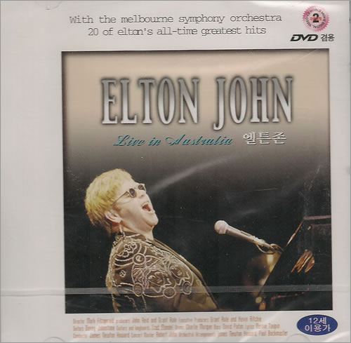 Elton John Live In Australia Video CD Korean JOHVDLI487735