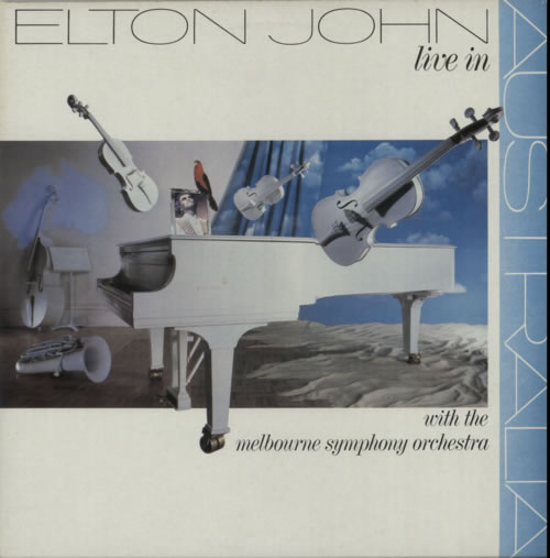 Elton John Live In Australia 2-LP vinyl record set (Double LP Album) UK JOH2LLI616451