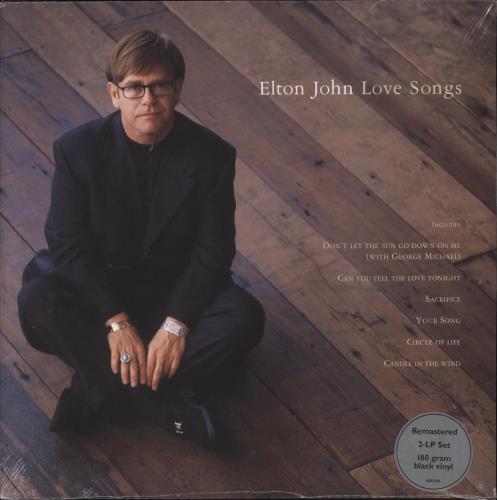 Elton John Love Songs - Remastered 180 Gram + Hype-sticker - Sealed 2-LP vinyl record set (Double LP Album) UK JOH2LLO822577
