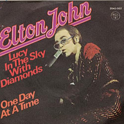 Elton John Lucy In The Sky With Diamonds 7" vinyl single (7 inch record / 45) German JOH07LU157405