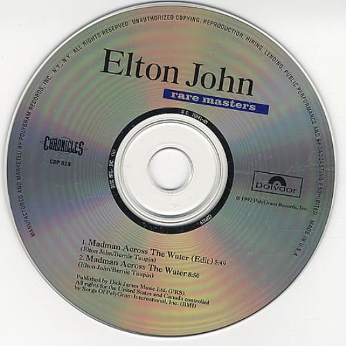 Elton John Madman Across The Water CD single (CD5 / 5") US JOHC5MA11914