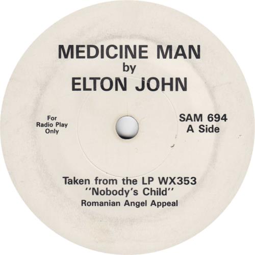 Elton John Medicine Man 7" vinyl single (7 inch record / 45) UK JOH07ME74802