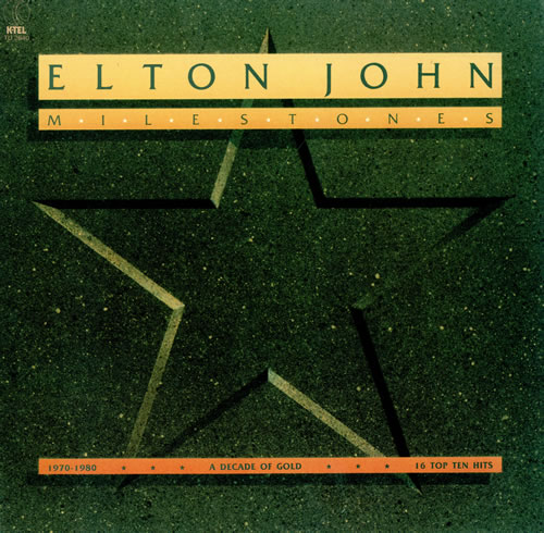 Elton John Milestones vinyl LP album (LP record) US JOHLPMI497187