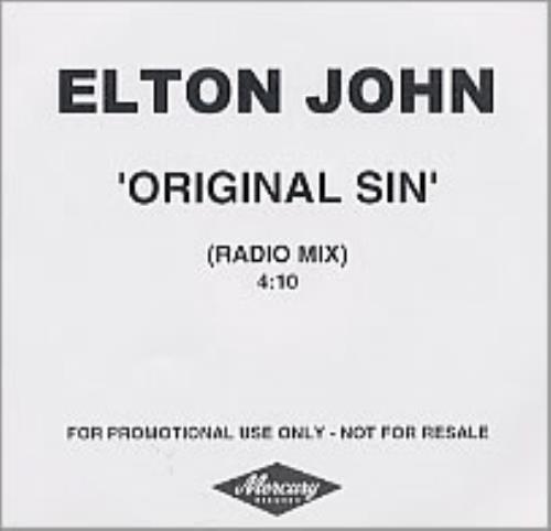 Elton John Original Sin CD-R acetate UK JOHCROR215965