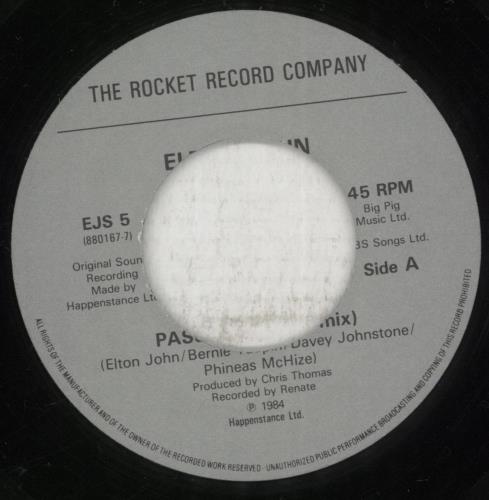 Elton John Passengers - wide-centred 7" vinyl single (7 inch record / 45) UK JOH07PA710118
