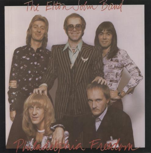 Elton John Philadelphia Freedom - P/S 7" vinyl single (7 inch record / 45) UK JOH07PH34665