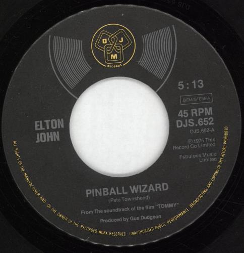 Elton John Pinball Wizard 7" vinyl single (7 inch record / 45) Dutch JOH07PI705852