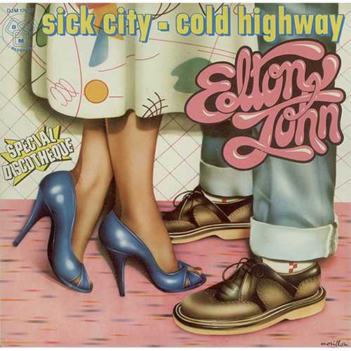 Elton John Sick City 7" vinyl single (7 inch record / 45) French JOH07SI173954