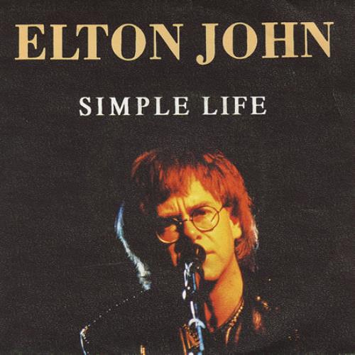 Elton John Simple Life 7" vinyl single (7 inch record / 45) Spanish JOH07SI131491