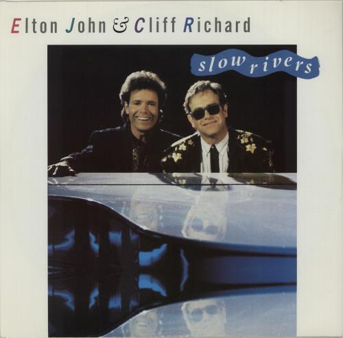 Elton John Slow Rivers 12" vinyl single (12 inch record / Maxi-single) UK JOH12SL16529