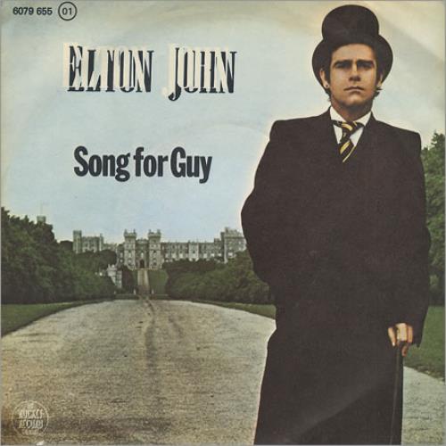 Elton John Song For Guy 7" vinyl single (7 inch record / 45) Spanish JOH07SO102346