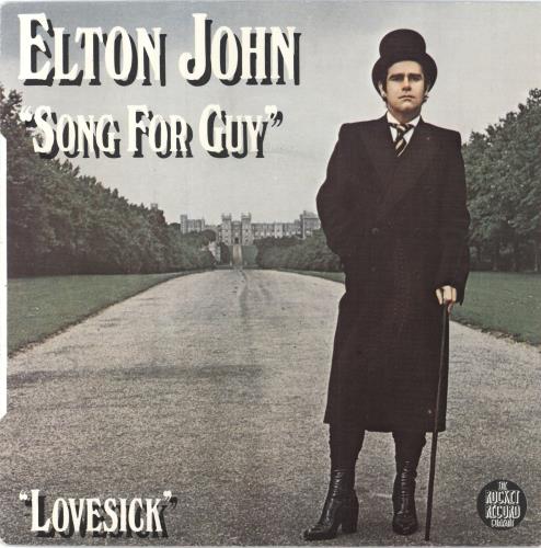 Elton John Song For Guy 7" vinyl single (7 inch record / 45) French JOH07SO701963