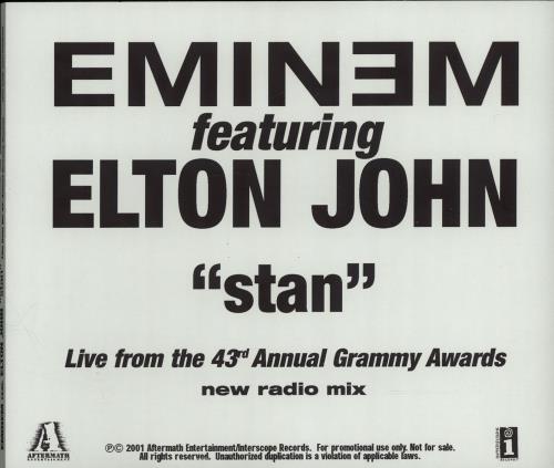 Elton John Stan CD-R acetate US JOHCRST202223