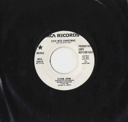 Elton John Step Into Christmas 7" vinyl single (7 inch record / 45) US JOH07ST485594
