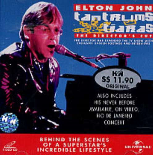 Elton John Tantrums & Tiaras - The Directors Cut Video CD Malaysia JOHVDTA221678