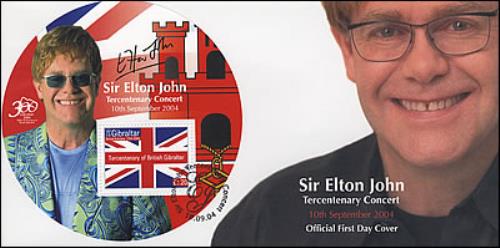 Elton John Tercentenary Concert - First Day Cover memorabilia Gibraltar JOHMMTE376794
