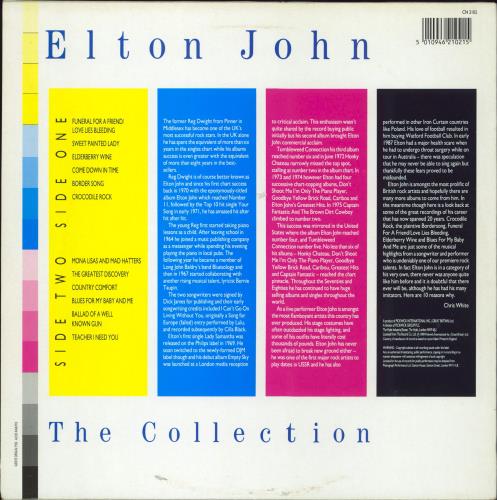 Elton John The Collection vinyl LP album (LP record) UK JOHLPTH787939