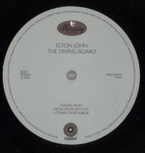 Elton John The Diving Board 2-LP vinyl record set (Double LP Album) UK JOH2LTH868786