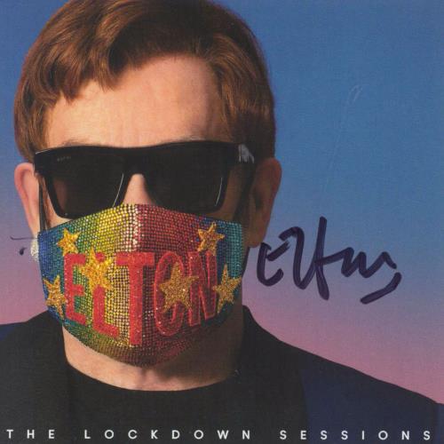 Elton John The Lockdown Sessions - Sealed + Autographed Art Card 2-LP vinyl record set (Double LP Album) UK JOH2LTH827461