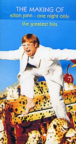 Elton John The Making Of Elton John - One Night Only video (VHS or PAL or NTSC) UK JOHVITH205716