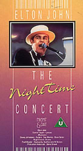 Elton John The Night Time Concert video (VHS or PAL or NTSC) UK JOHVITH222046