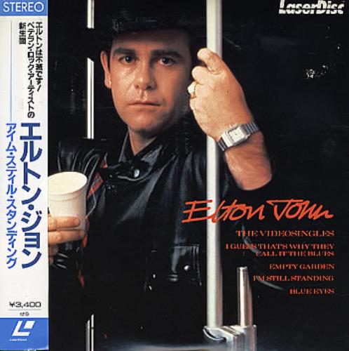Elton John The Videosingles laserdisc / lazerdisc Japanese JOHLZTH289188