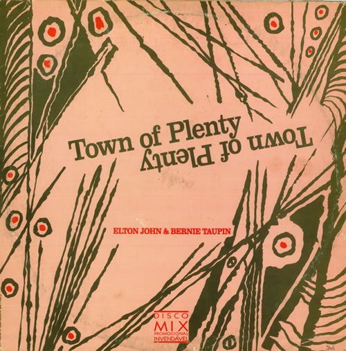 Elton John Town Of Plenty 12" vinyl single (12 inch record / Maxi-single) Brazilian JOH12TO497111