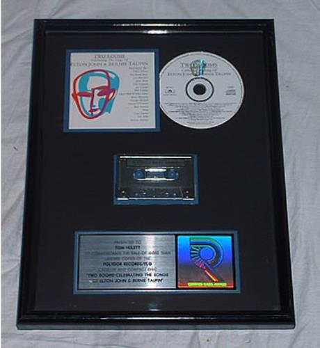 Elton John Two Rooms award disc US JOHAWTW224263